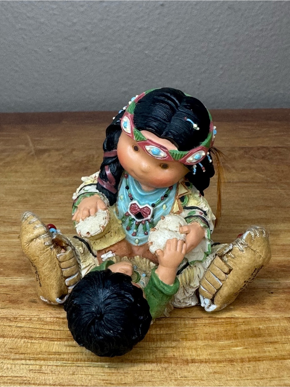 Friends of the Feather Enesco #780987 Baby’s First Mocs Native American Figurine
